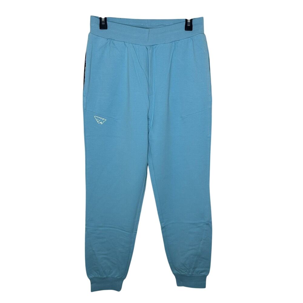 PAPER PLANES Planes Solid Joggers in clearwater blue size Small new with tags
